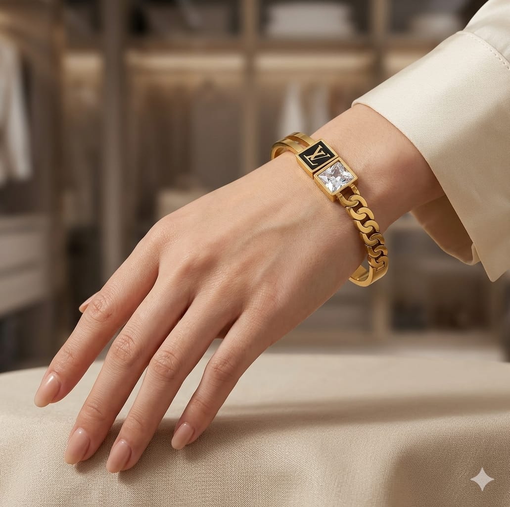 LV Stainless Steel Bracelet