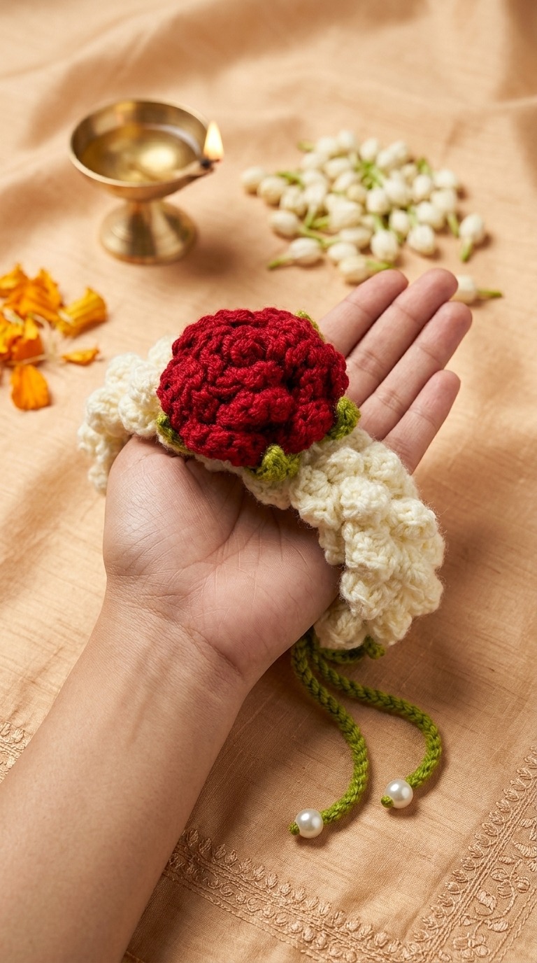 Handmade Rose & Jasmine Gajra