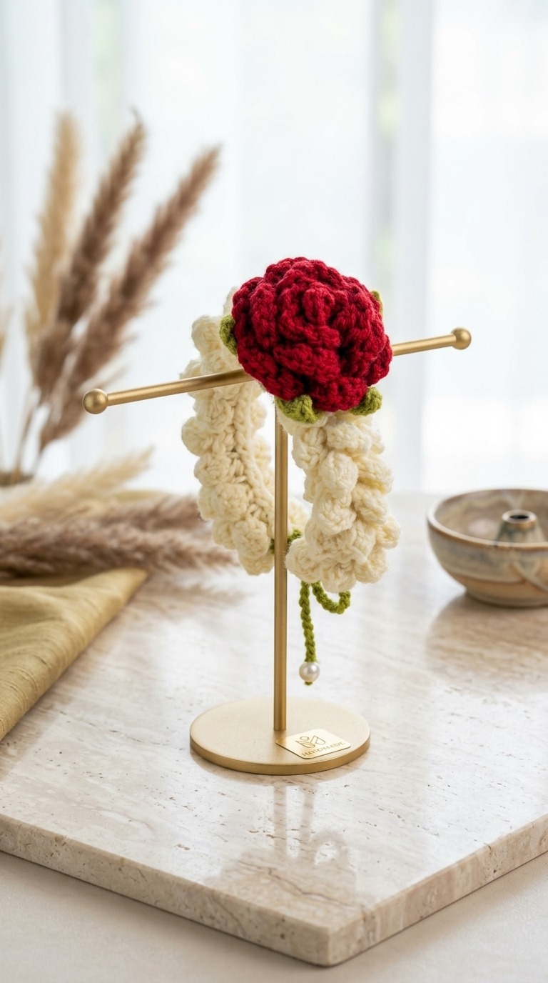 Handmade Rose & Jasmine Gajra - Image 2