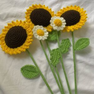 Knitting Handmade Sunflower