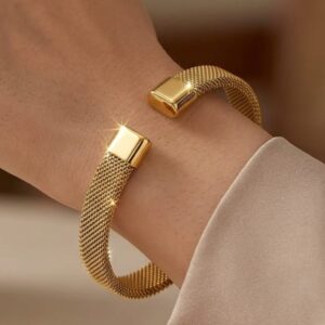 Open Cuff Stainless Steel Bracelet