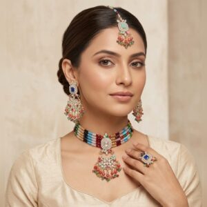 Multi Color Choker Set