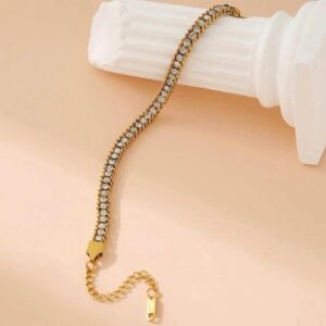 White stone Pattern Bracelet
