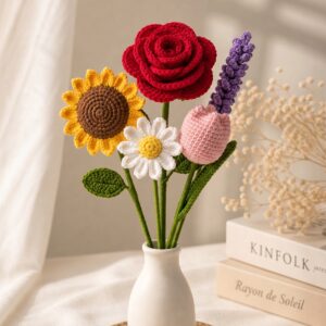 Knitting Flowers set