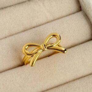 Bow Pendant With Ring & Bracelet