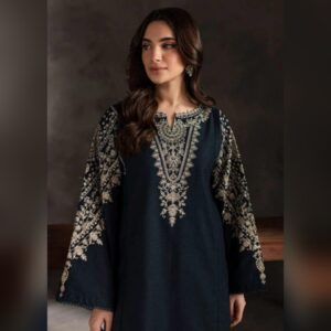 Full embroidered Lawn 2pcs suit- EC02
